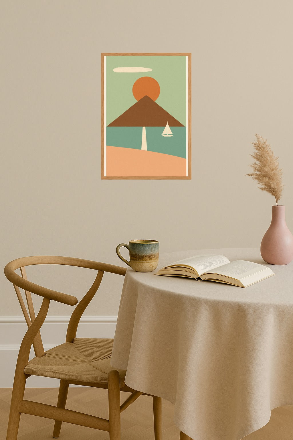 Poster mockup - Single poster in Nordic interior