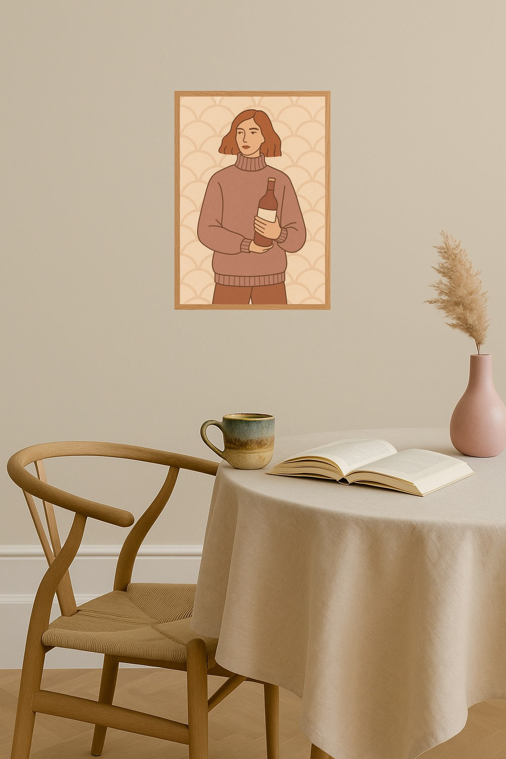 Poster mockup - Single poster in Nordic interior