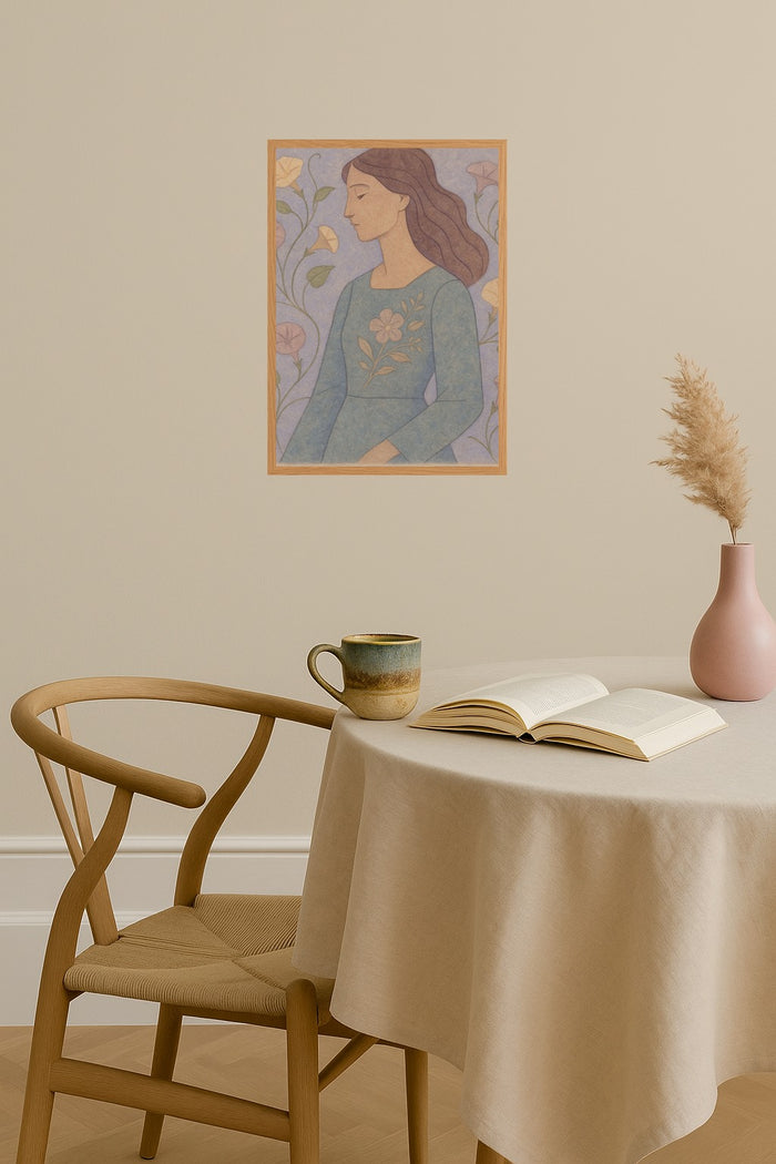 Poster mockup - Single poster in Nordic interior