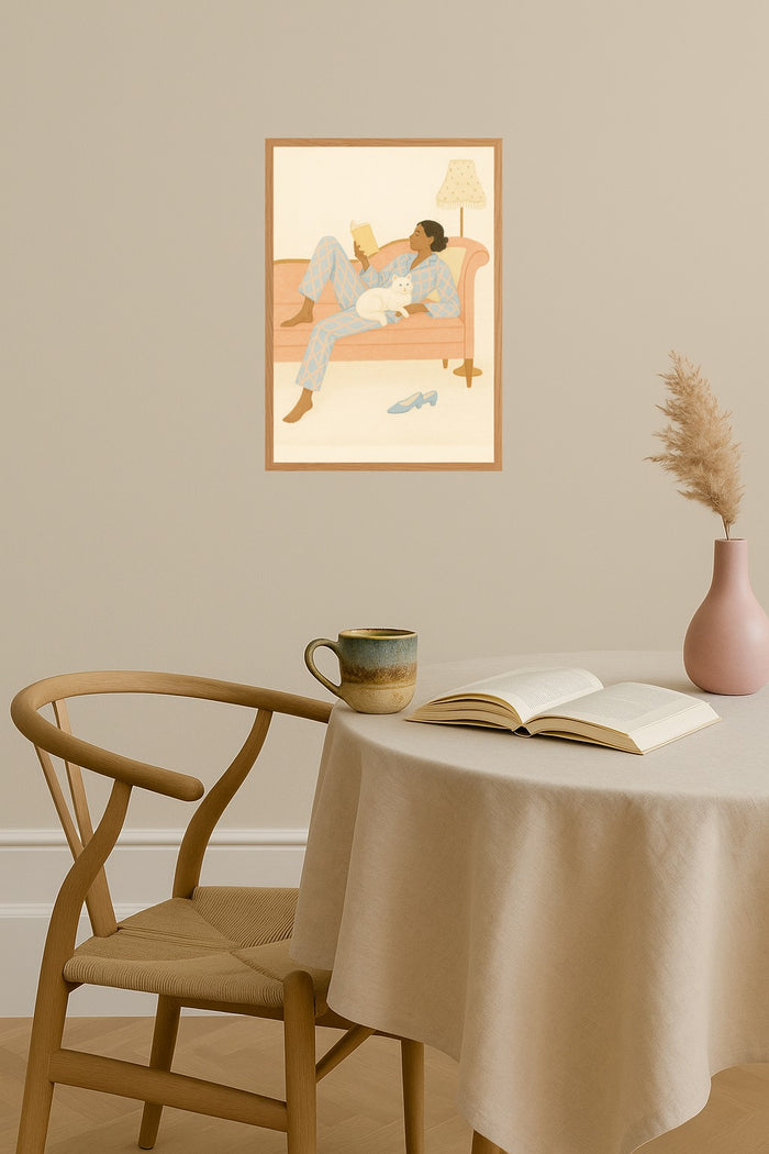 Poster mockup - Single poster in Nordic interior