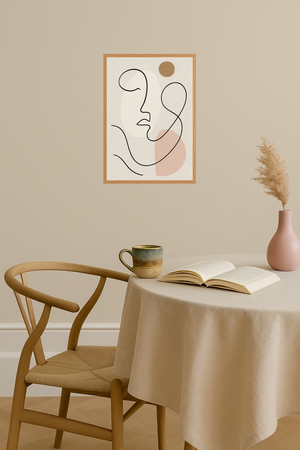 Poster mockup - Single poster in Nordic interior