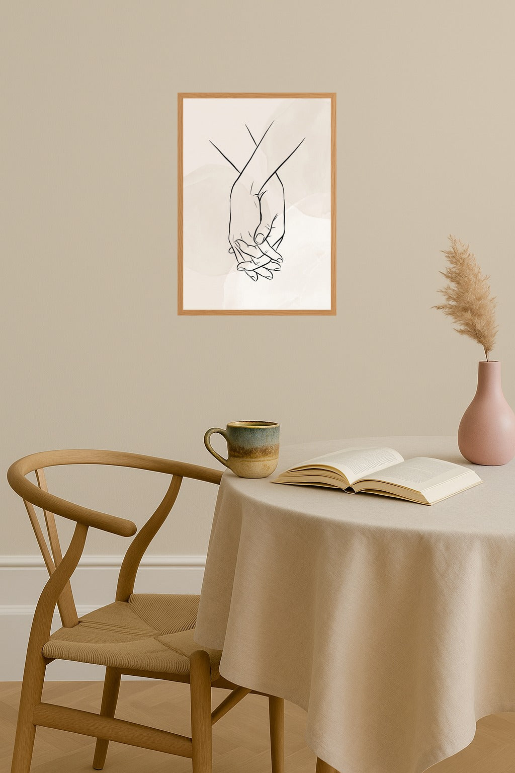 Poster mockup - Single poster in Nordic interior