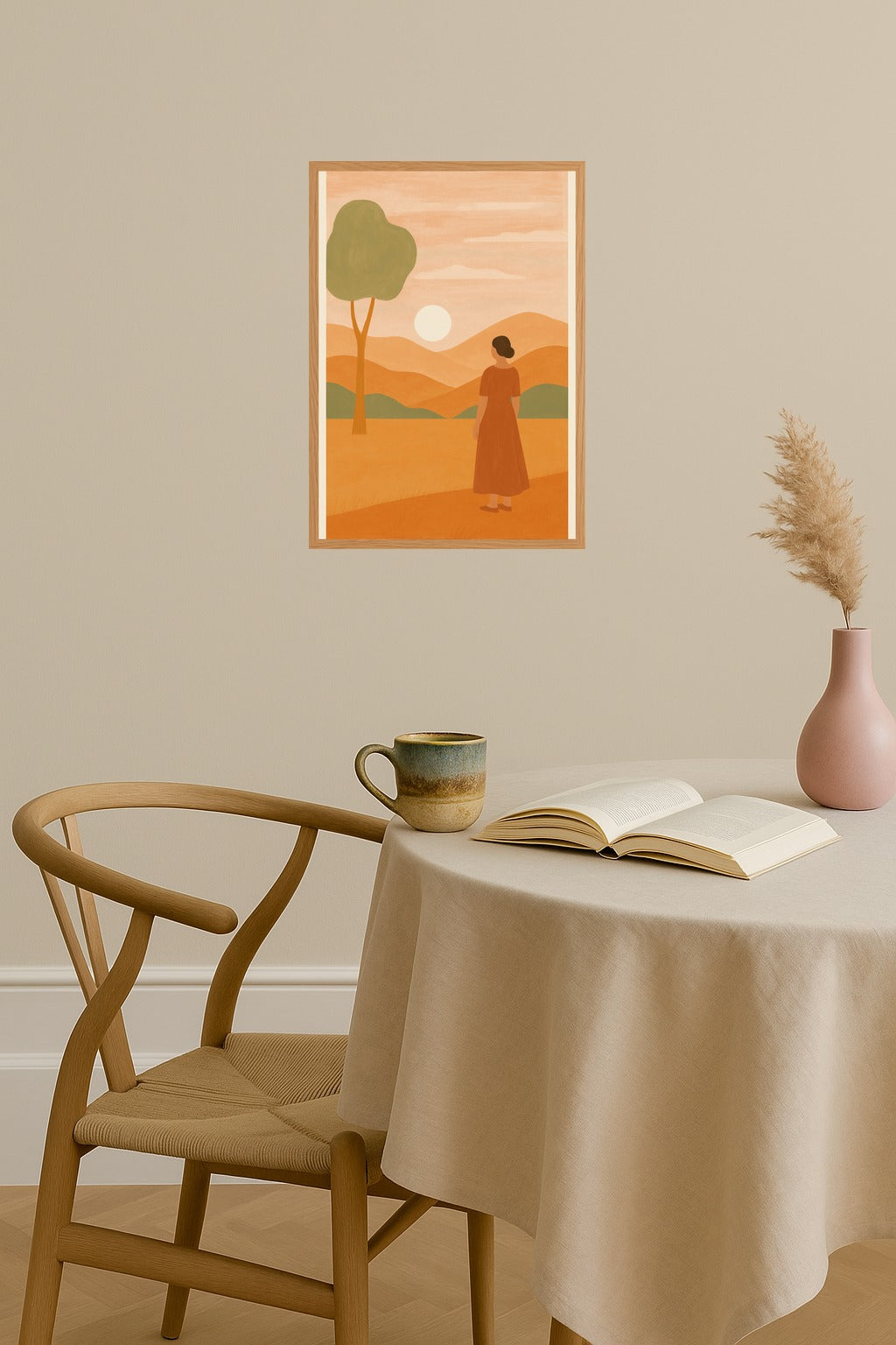 Poster mockup - Single poster in Nordic interior