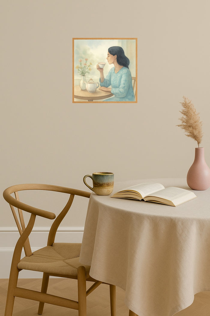 Poster mockup - Single poster in Nordic interior