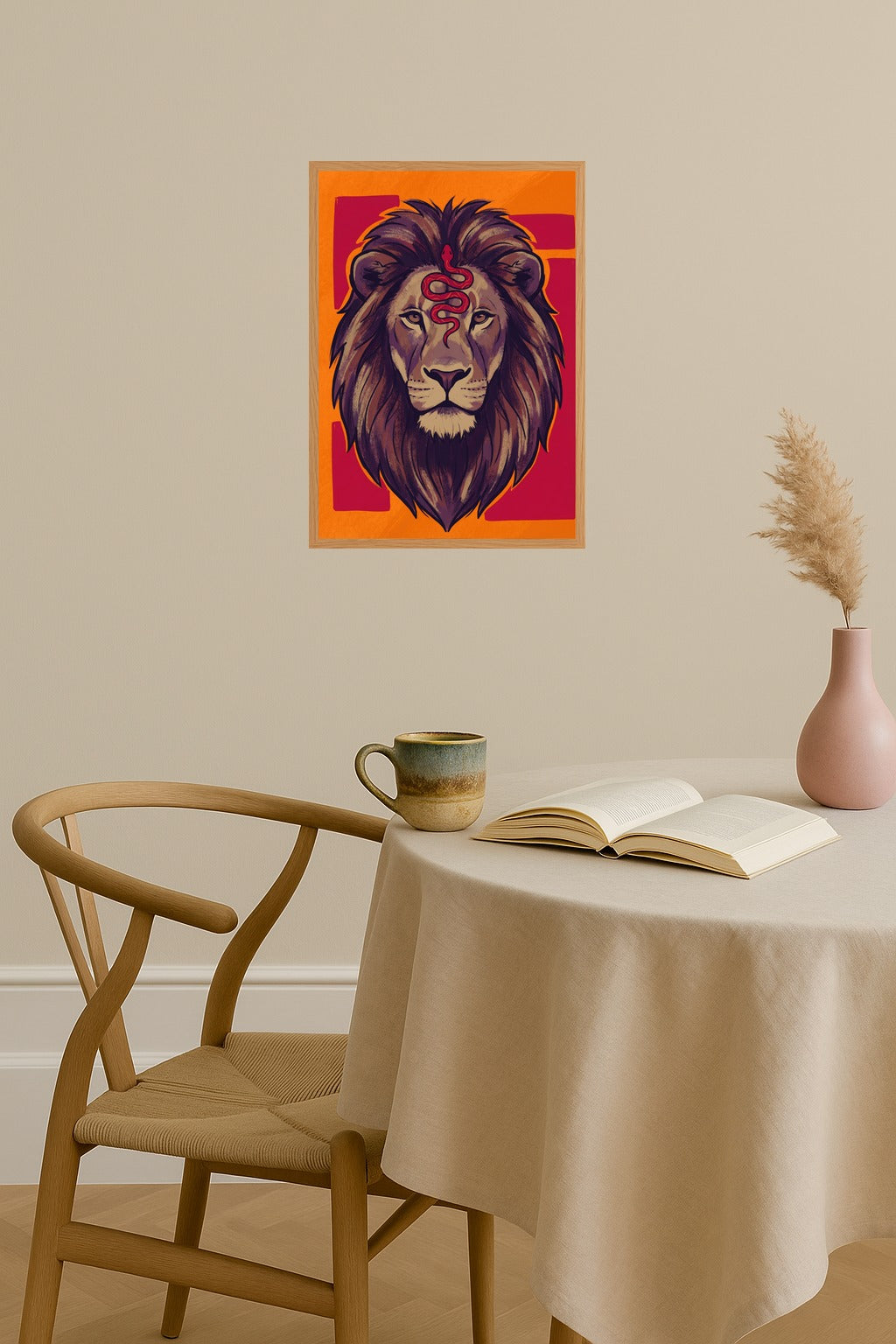 Poster mockup - Single poster in Nordic interior