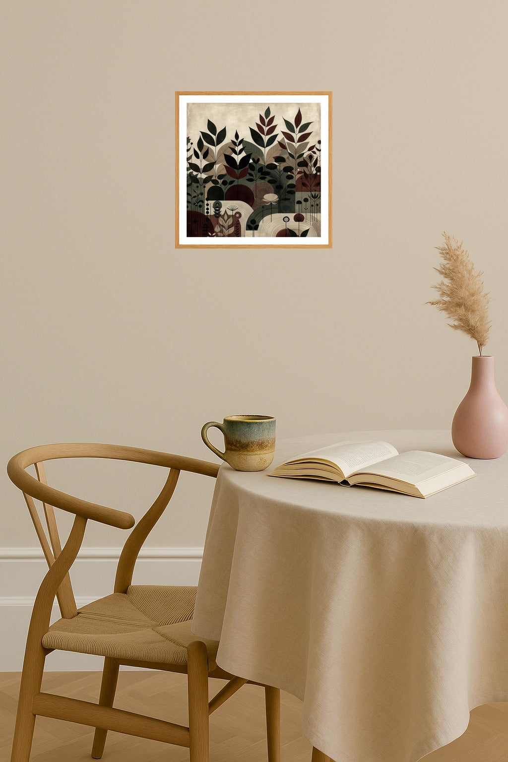 Poster mockup - Single poster in Nordic interior