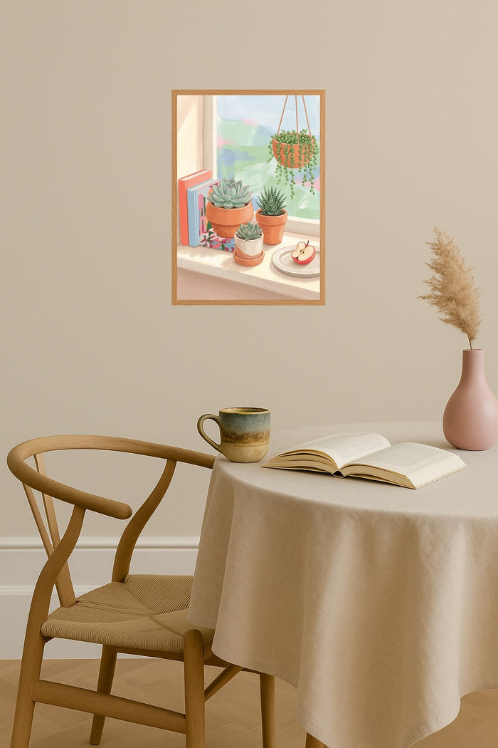 Poster mockup - Single poster in Nordic interior