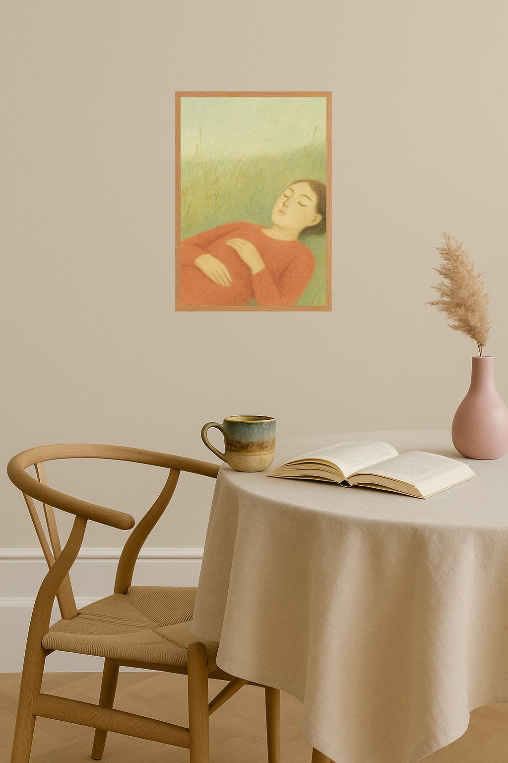 Poster mockup - Single poster in Nordic interior