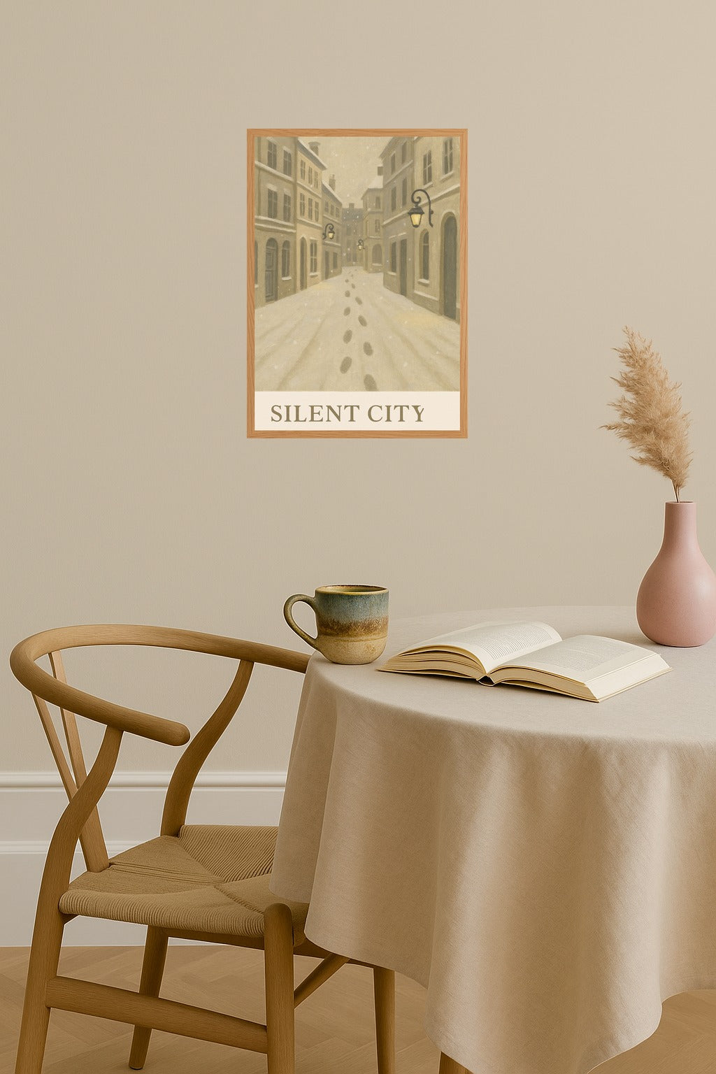 Poster mockup - Single poster in Nordic interior