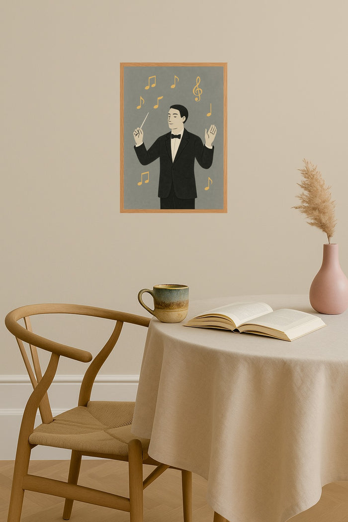 Poster mockup - Single poster in Nordic interior