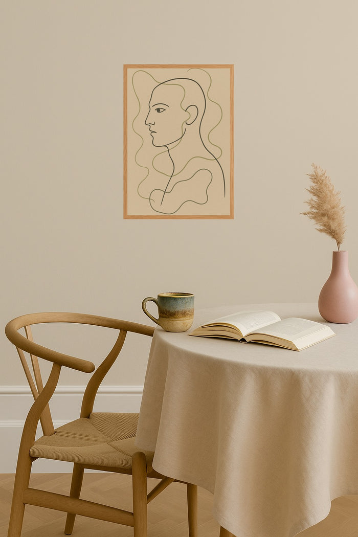 Poster mockup - Single poster in Nordic interior