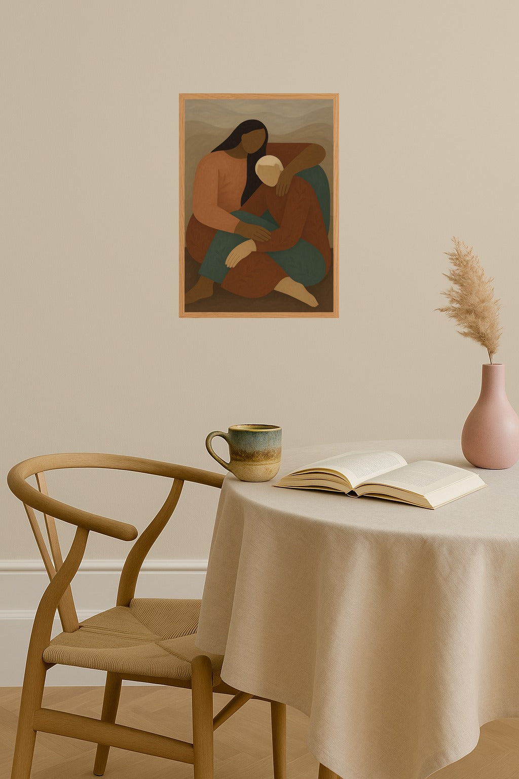 Poster mockup - Single poster in Nordic interior