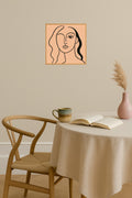 Poster mockup - Single poster in Nordic interior