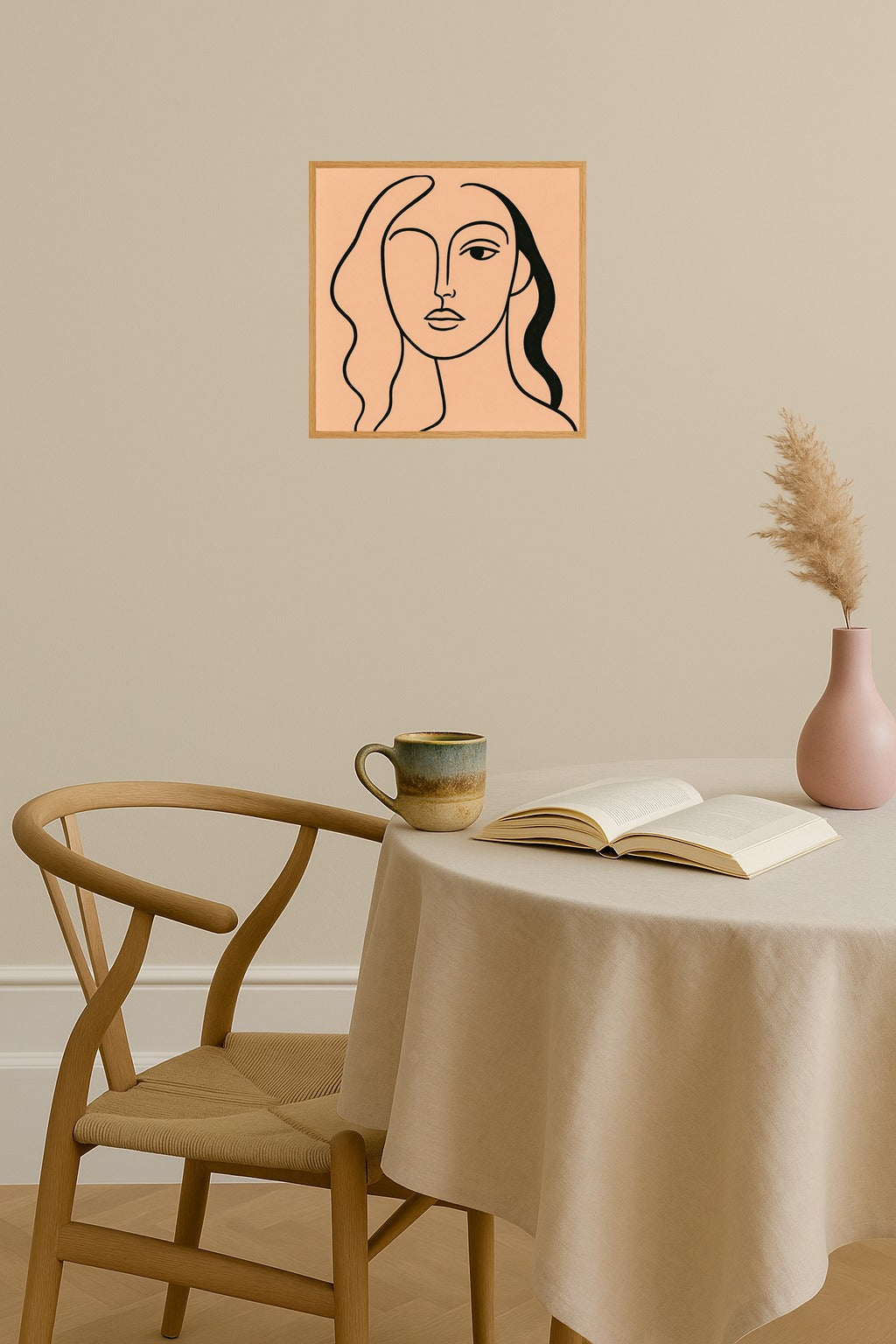 Poster mockup - Single poster in Nordic interior