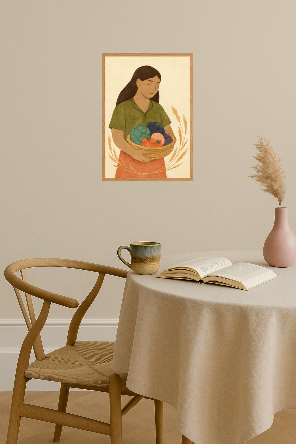 Poster mockup - Single poster in Nordic interior