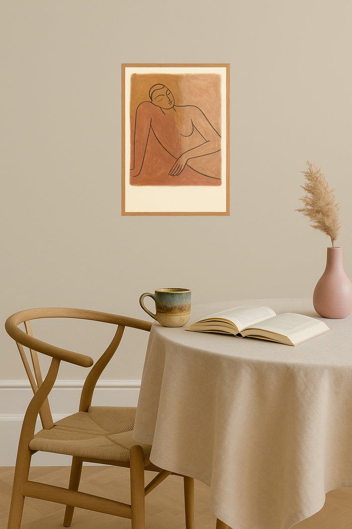 Poster mockup - Single poster in Nordic interior