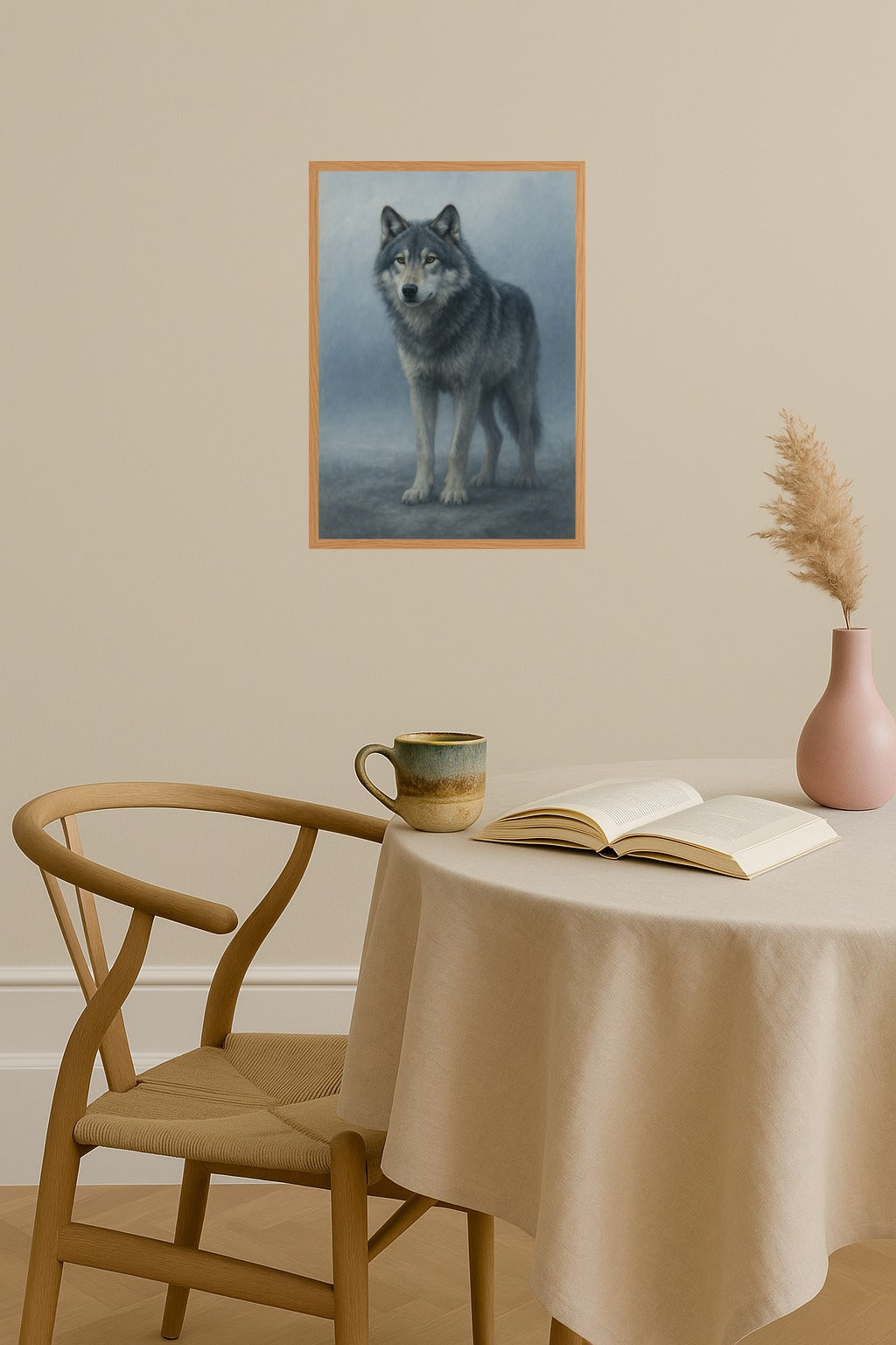 Poster mockup - Single poster in Nordic interior