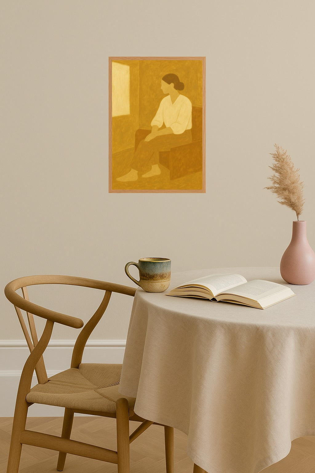 Poster mockup - Single poster in Nordic interior