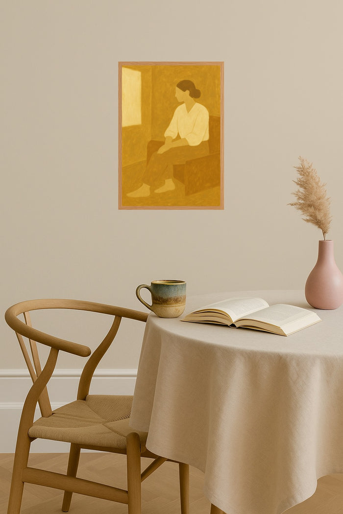 Poster mockup - Single poster in Nordic interior