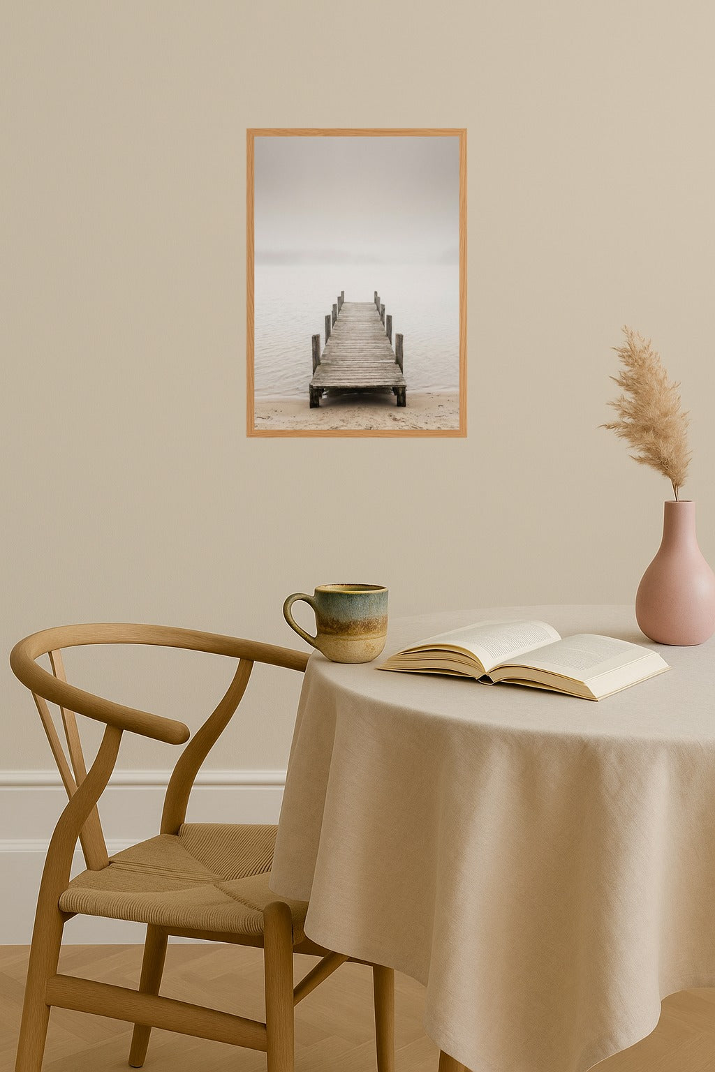 Poster mockup - Single poster in Nordic interior