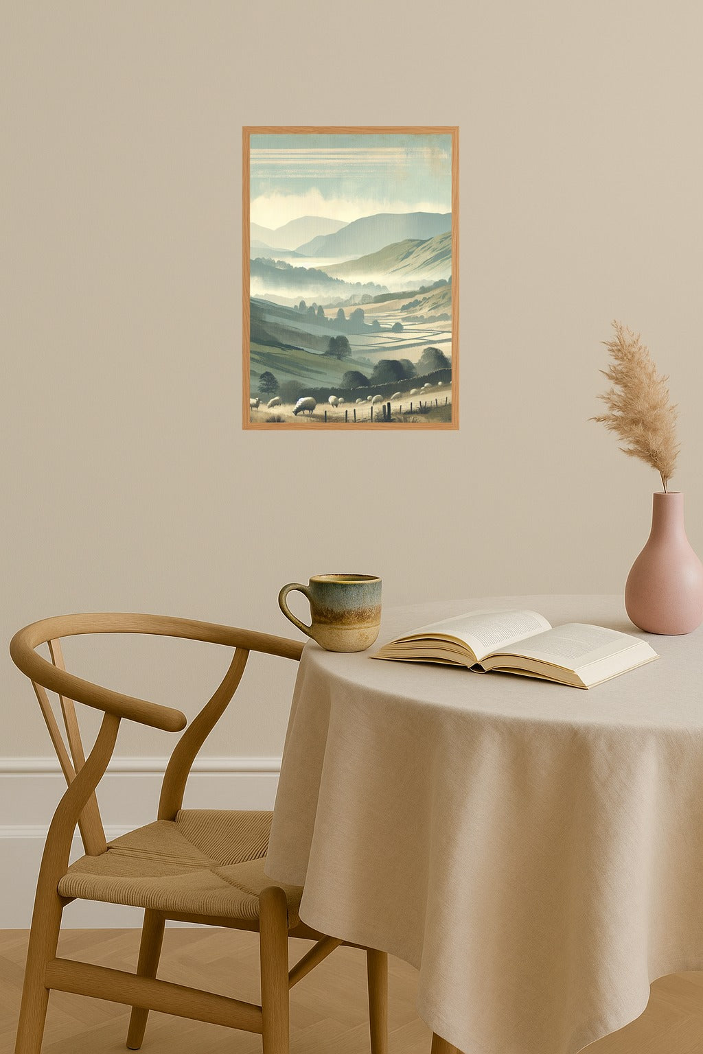 Poster mockup - Single poster in Nordic interior
