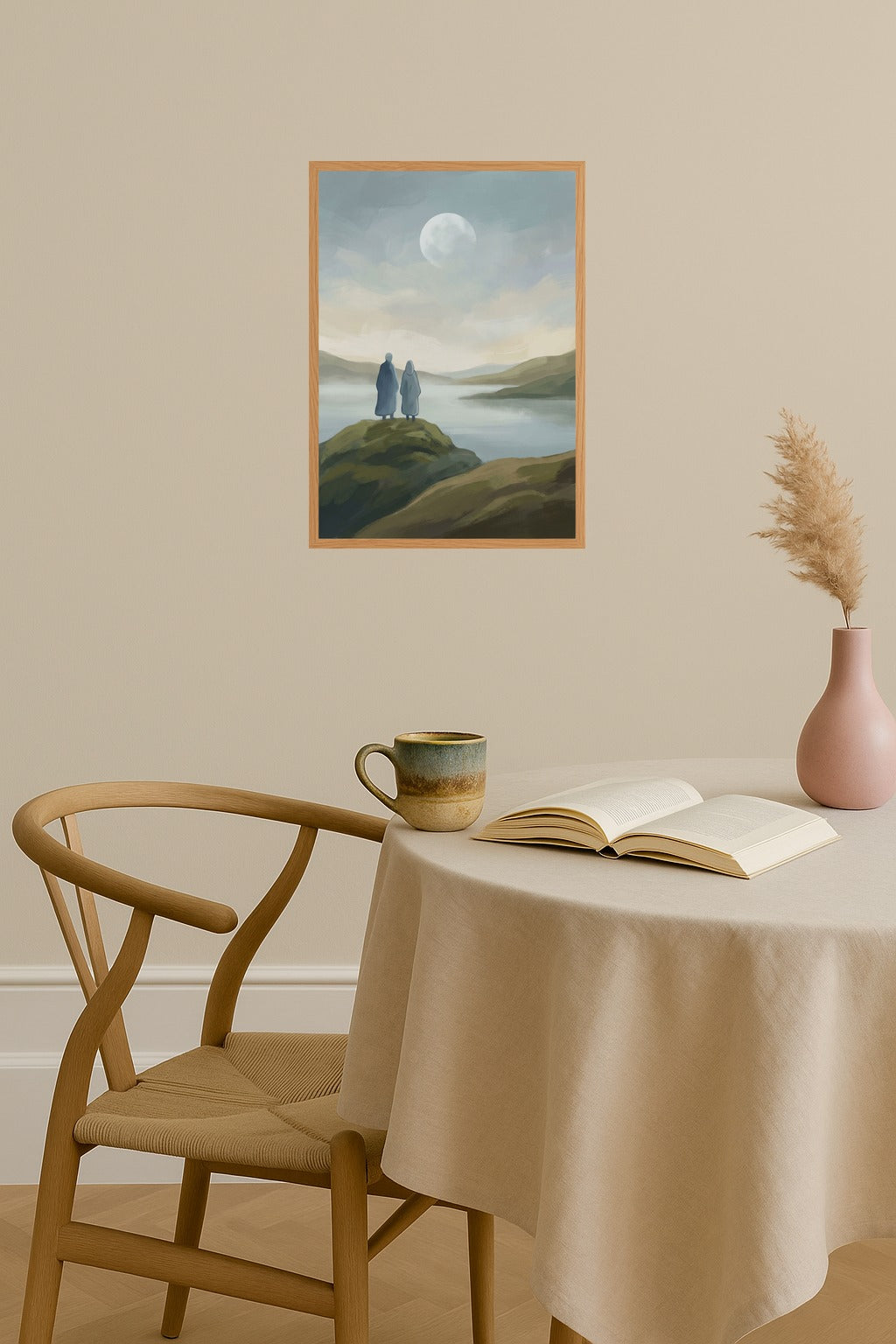 Poster mockup - Single poster in Nordic interior