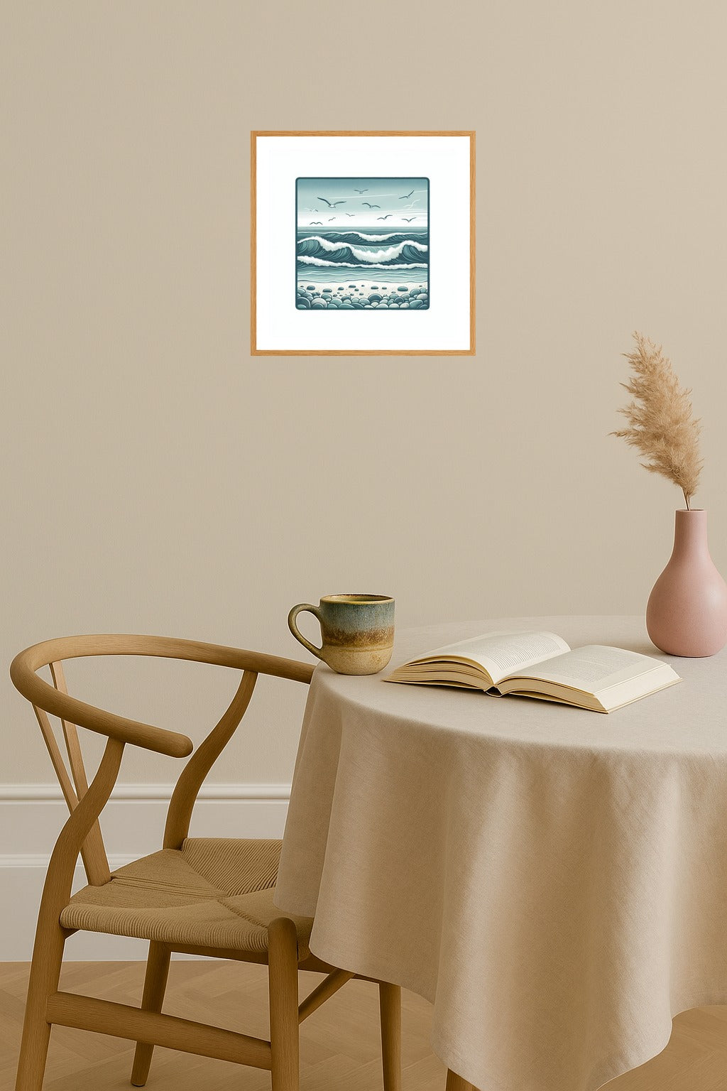 Poster mockup - Single poster in Nordic interior