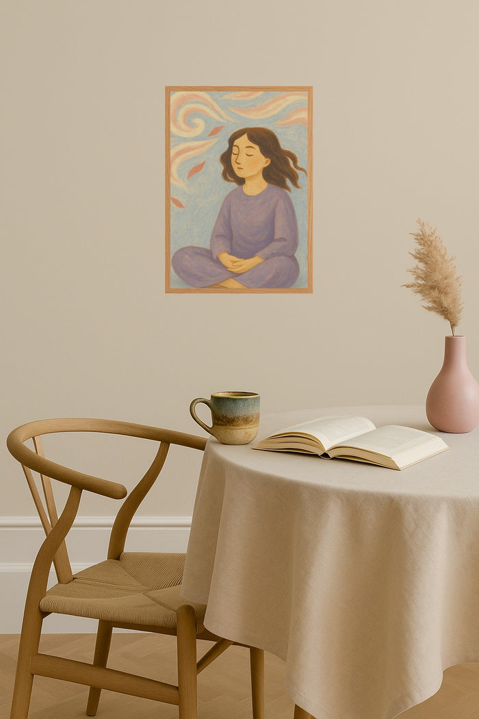 Poster mockup - Single poster in Nordic interior