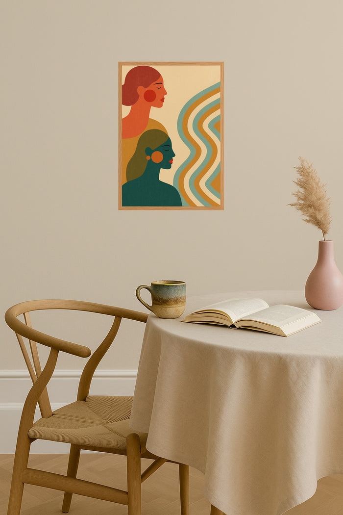 Poster mockup - Single poster in Nordic interior