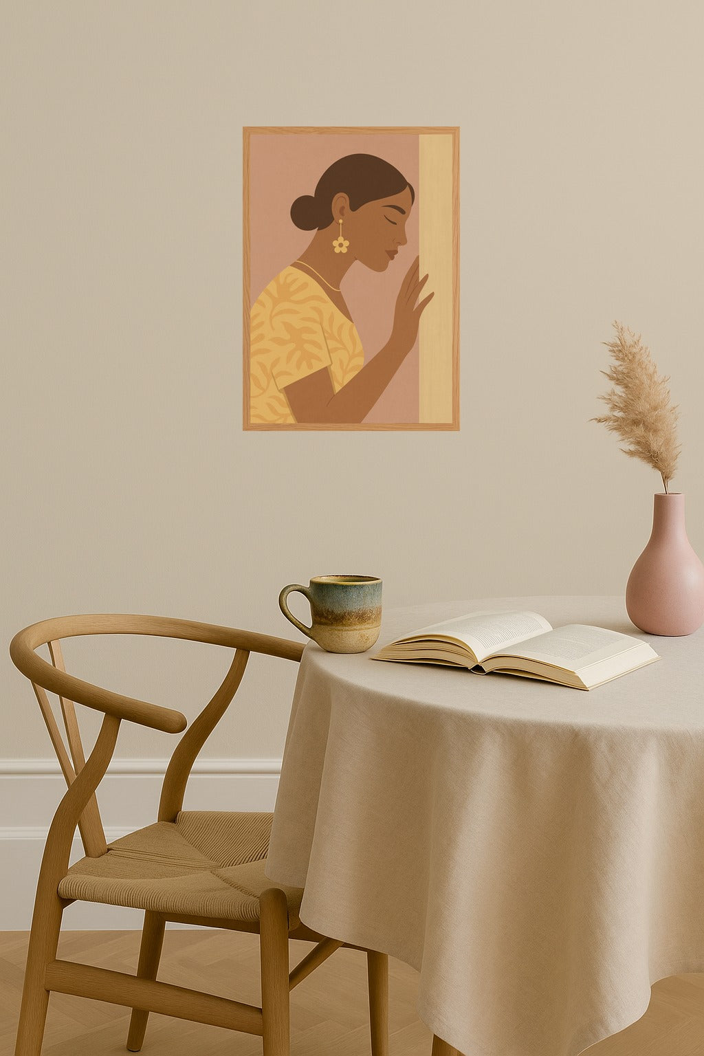 Poster mockup - Single poster in Nordic interior