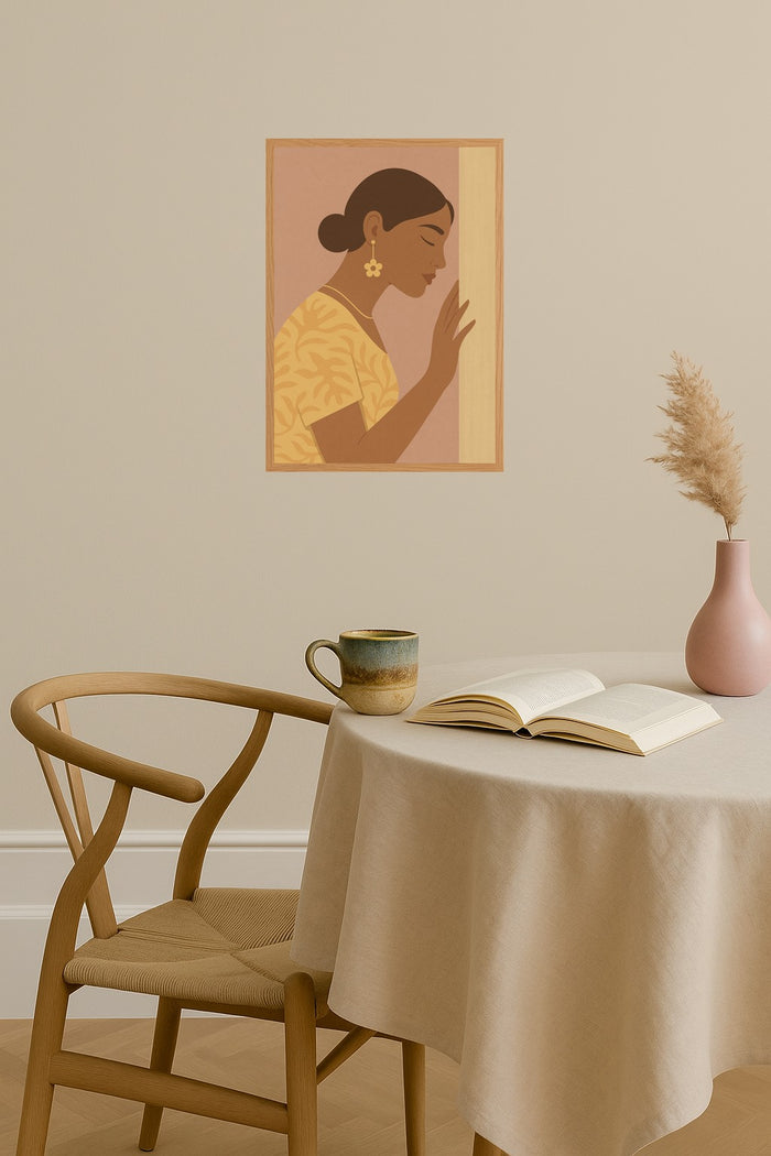 Poster mockup - Single poster in Nordic interior