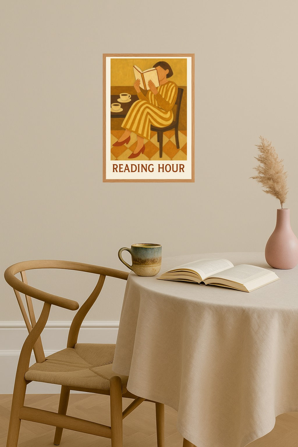 Poster mockup - Single poster in Nordic interior