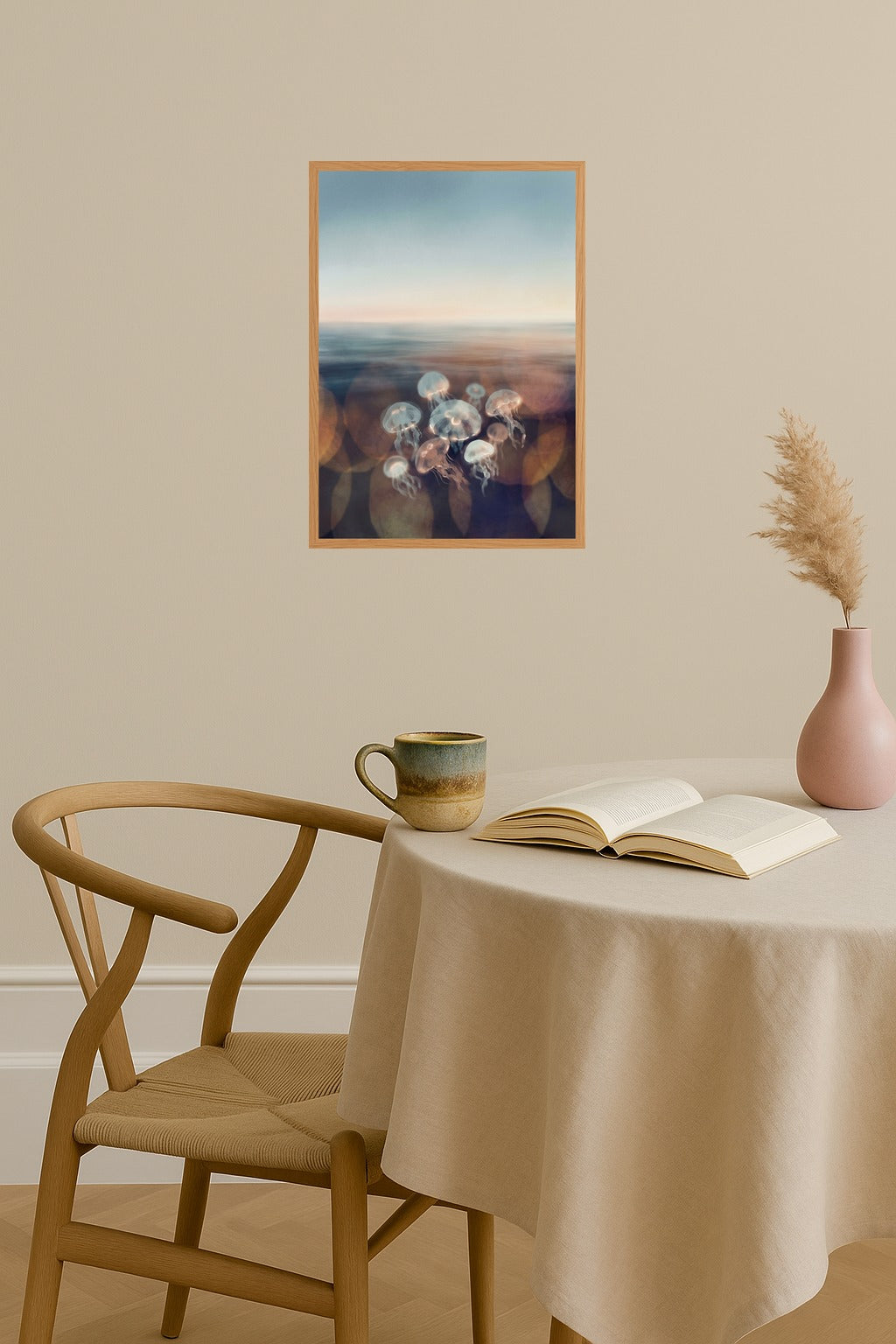 Poster mockup - Single poster in Nordic interior