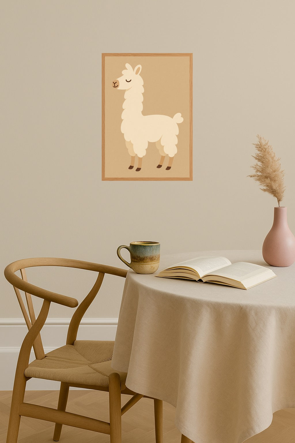 Poster mockup - Single poster in Nordic interior