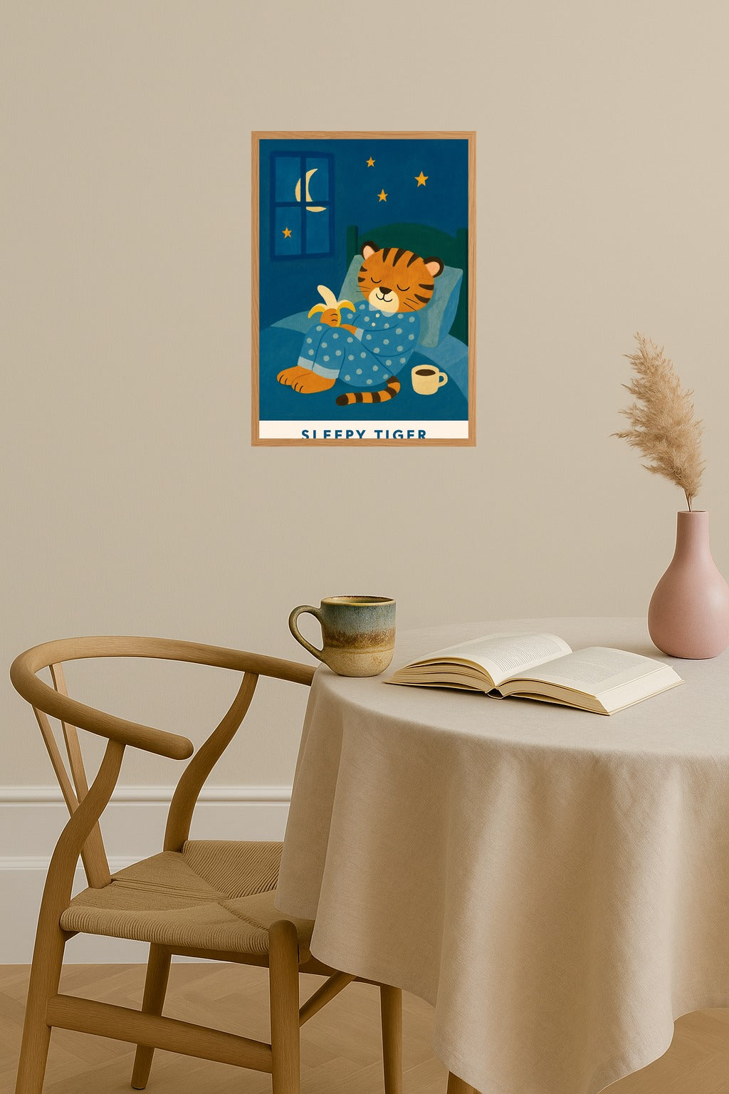 Poster mockup - Single poster in Nordic interior