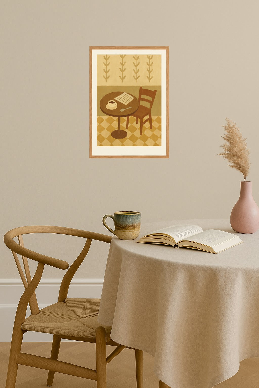 Poster mockup - Single poster in Nordic interior