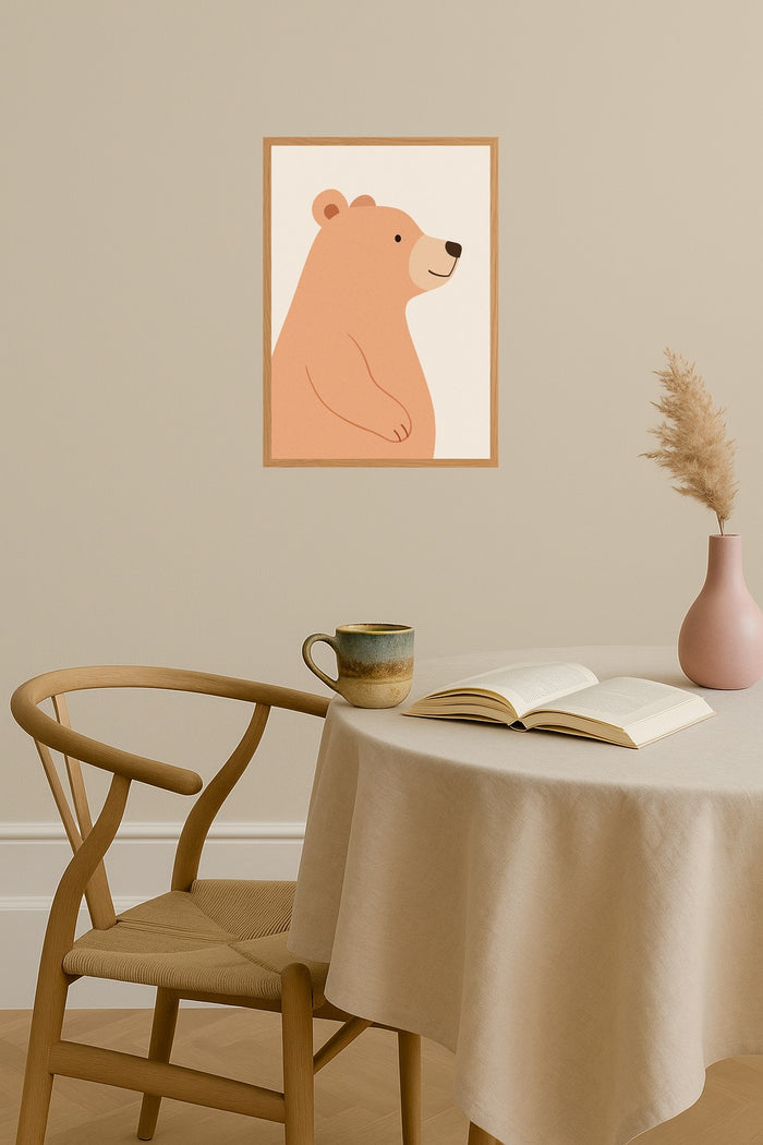 Poster mockup - Single poster in Nordic interior