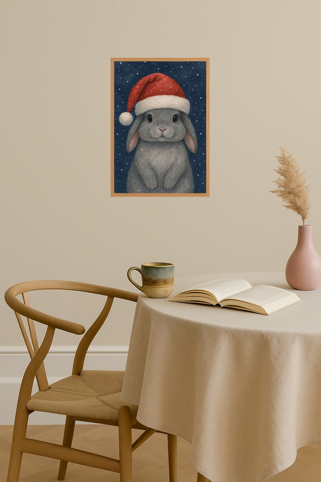 Poster mockup - Single poster in Nordic interior