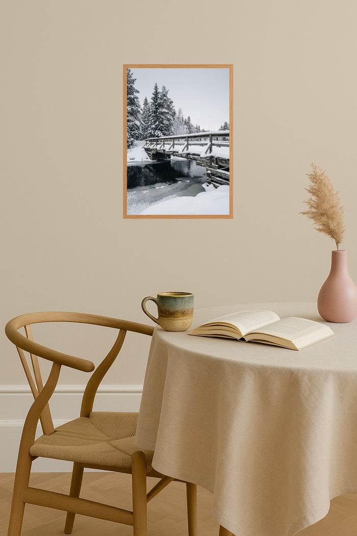 Poster mockup - Single poster in Nordic interior