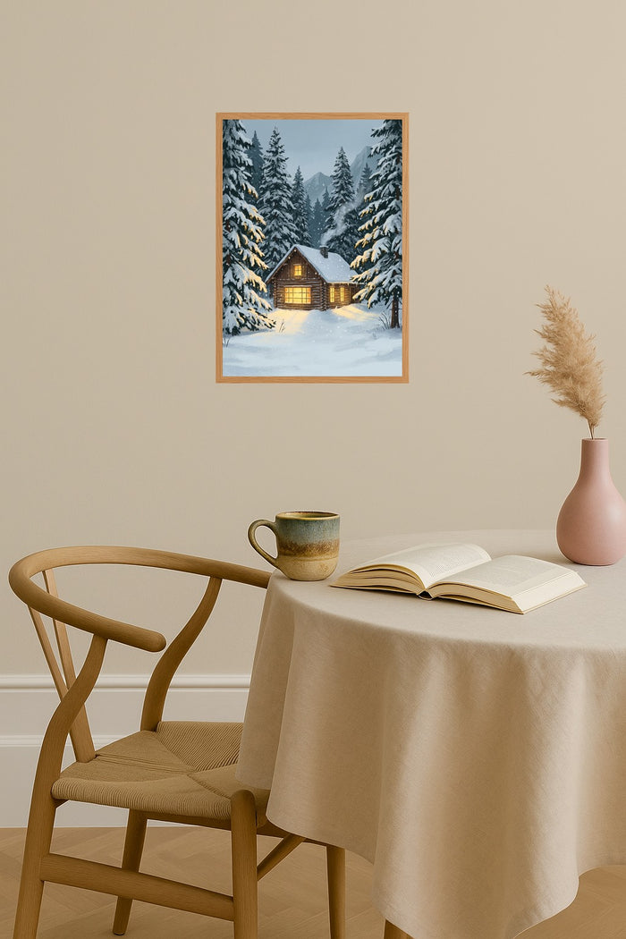 Poster mockup - Single poster in Nordic interior