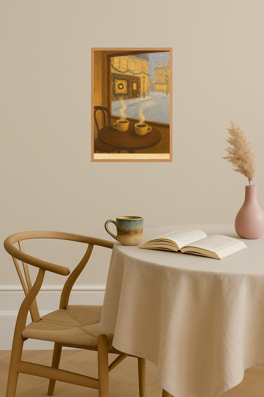 Poster mockup - Single poster in Nordic interior