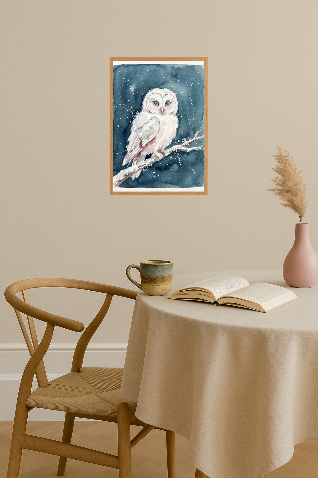 Poster mockup - Single poster in Nordic interior