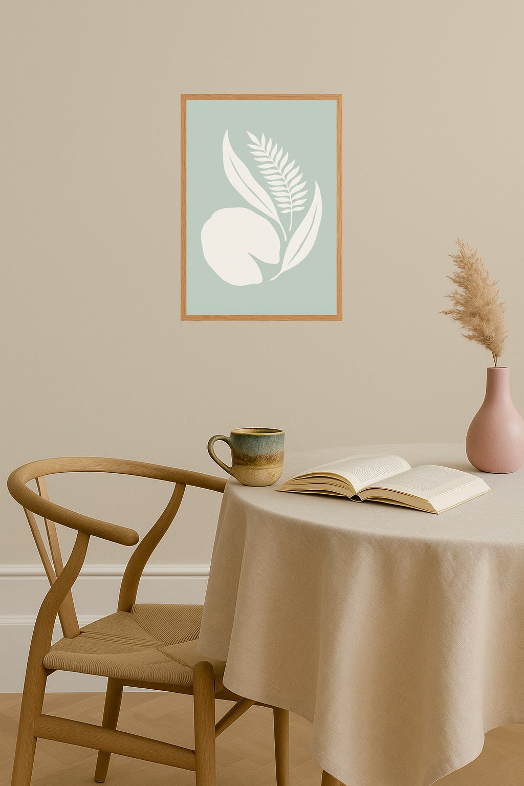 Poster mockup - Single poster in Nordic interior