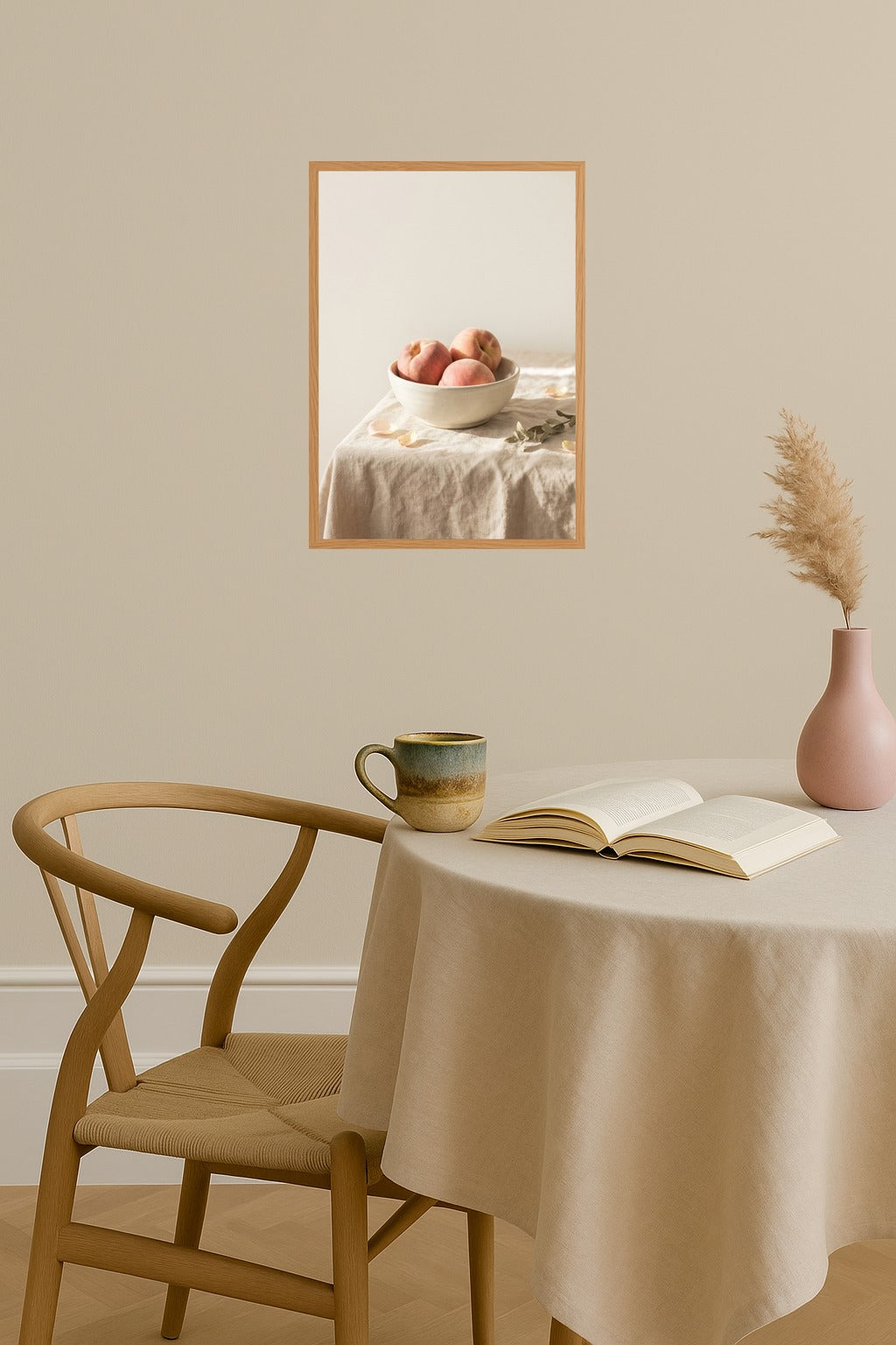 Poster mockup - Single poster in Nordic interior