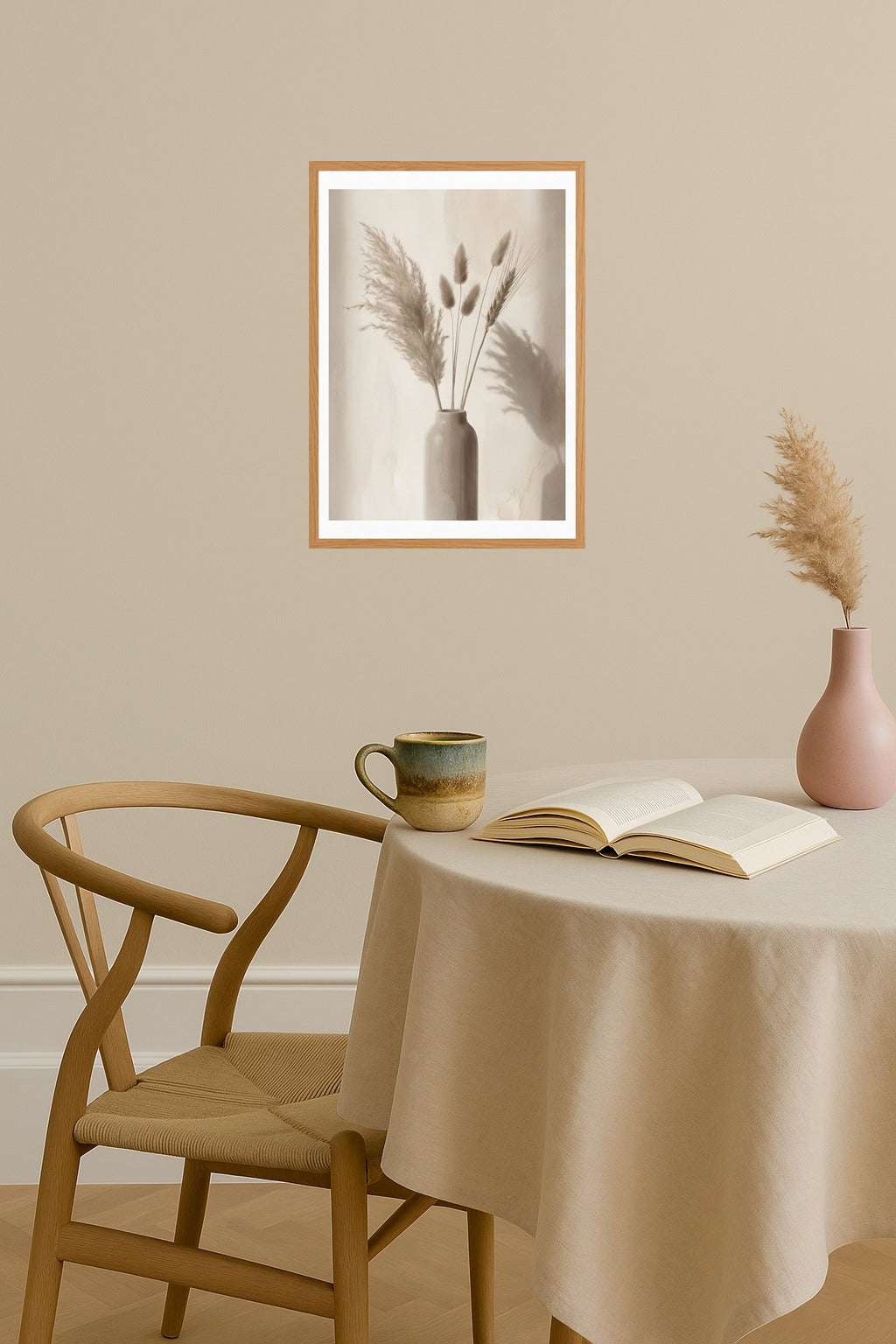 Poster mockup - Single poster in Nordic interior