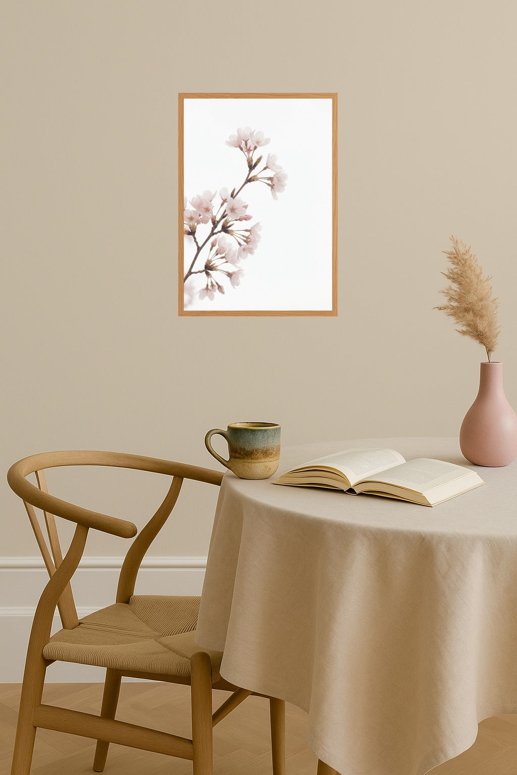 Poster mockup - Single poster in Nordic interior