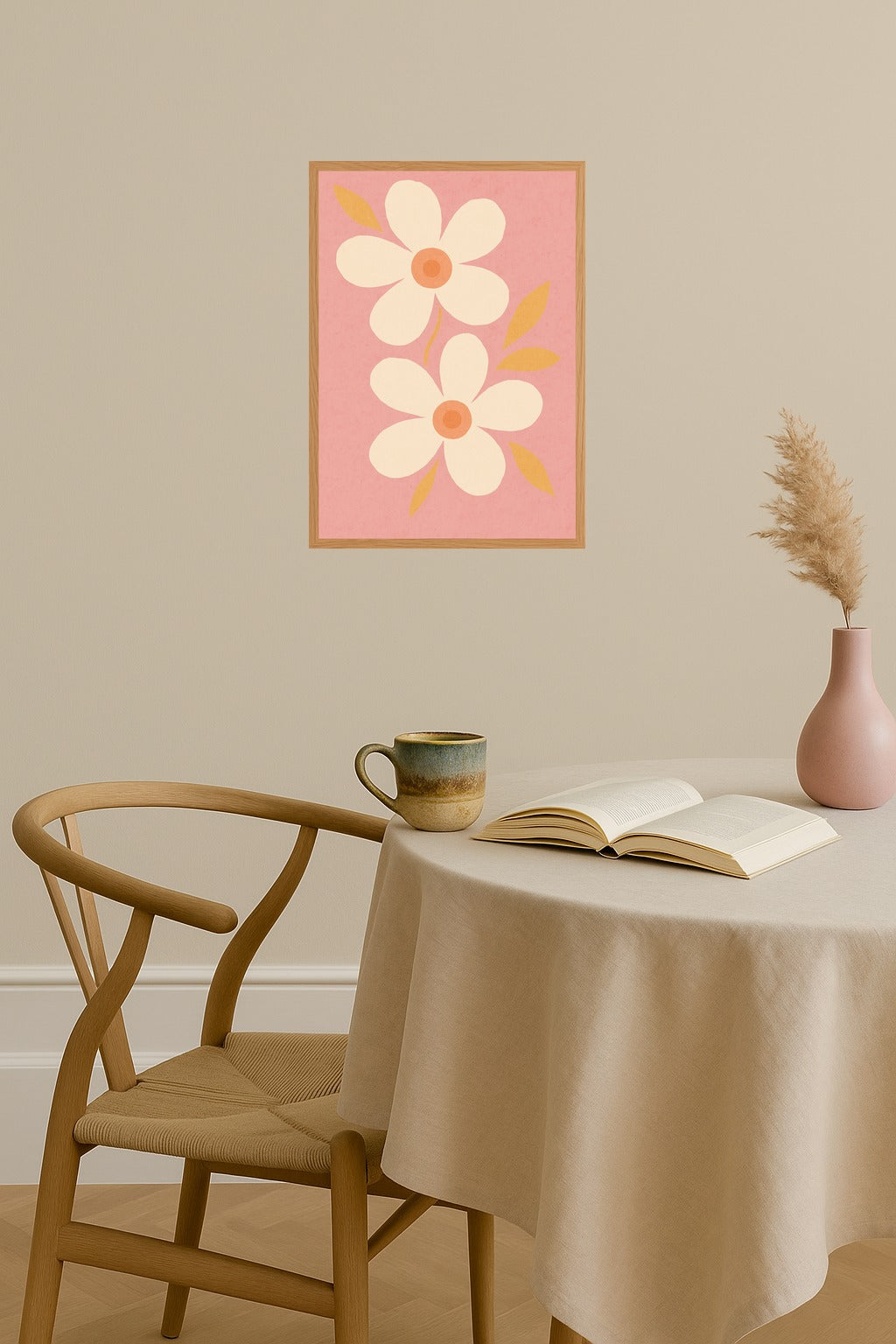 Poster mockup - Single poster in Nordic interior