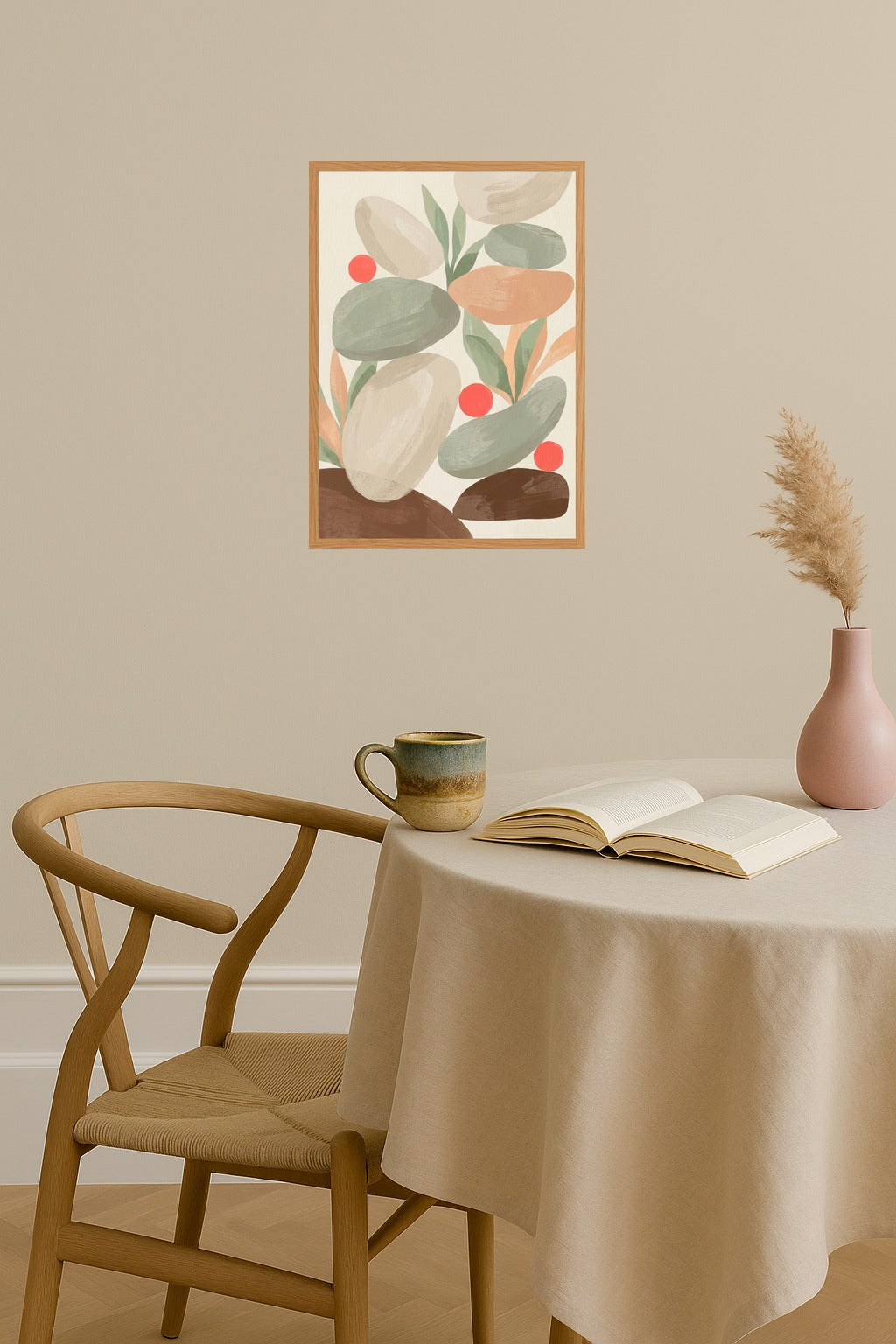 Poster mockup - Single poster in Nordic interior