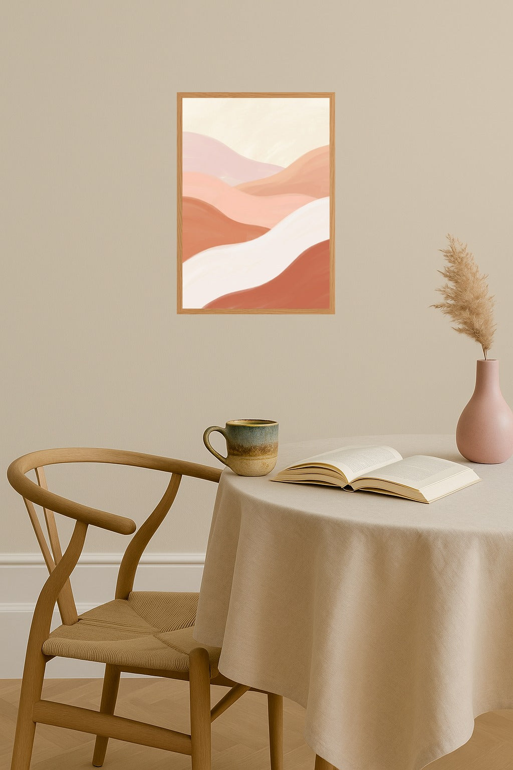 Poster mockup - Single poster in Nordic interior