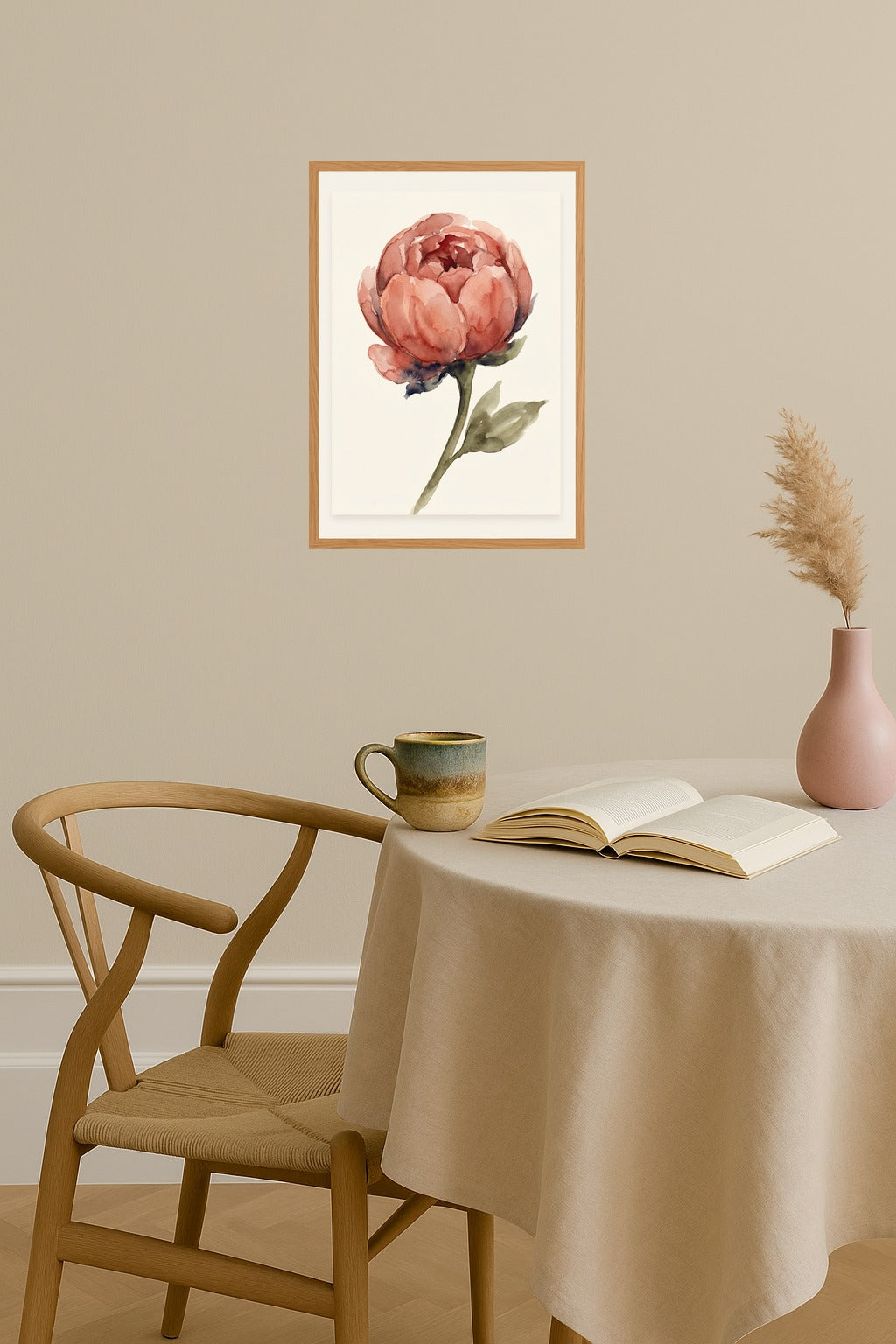 Poster mockup - Single poster in Nordic interior